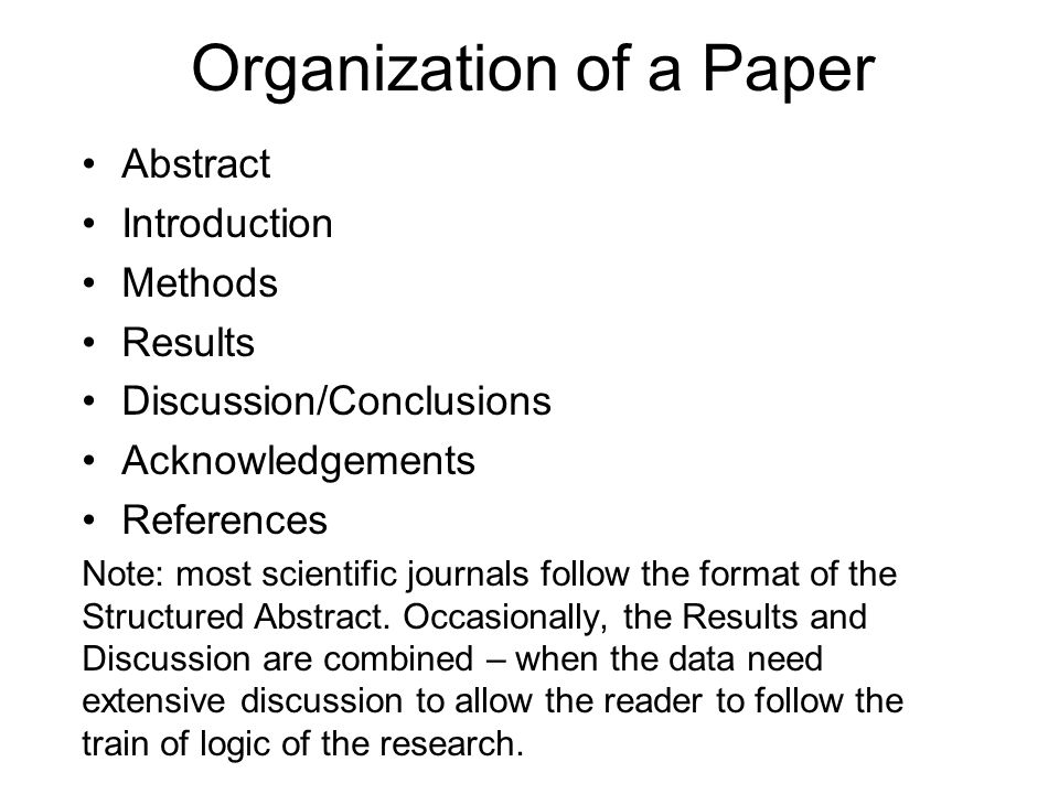 how to write a scientific paper introduction